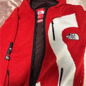 Supreme x The North Face Red Fleece Jacket
